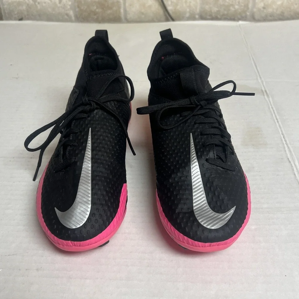 Nike Jr Phantom GT Academy Dynamic Fit CW6694-006 Pink BlackSoccer Cleats‎ 3.5Y